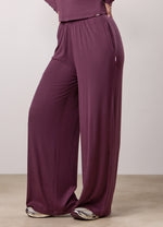 Gym King Lounge Wide Leg Trouser - Mulberry thumbnail