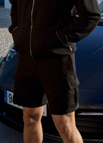 Gym King Linear Travel Cargo Short - Black thumbnail