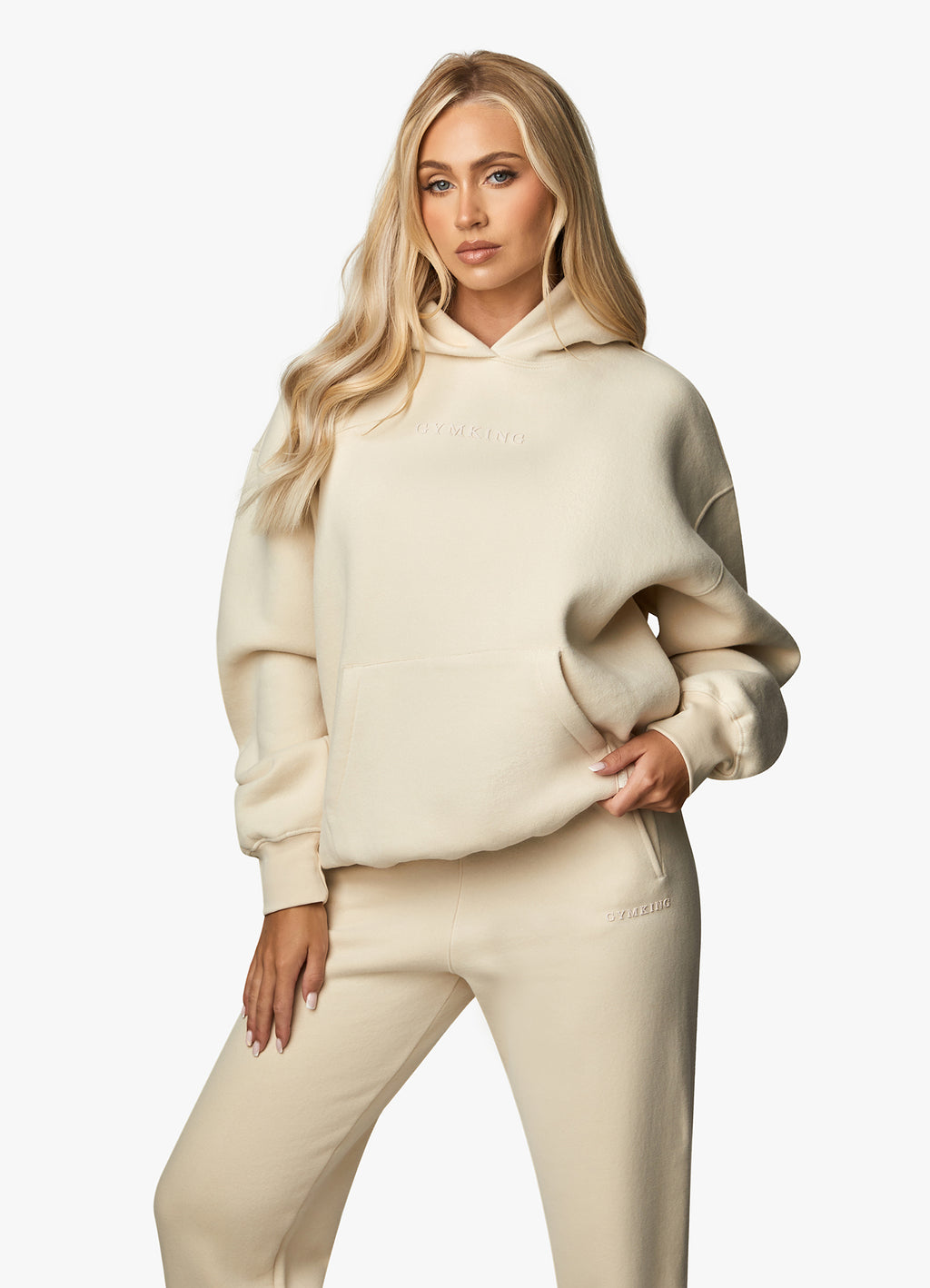 Beige gym clearance king tracksuit