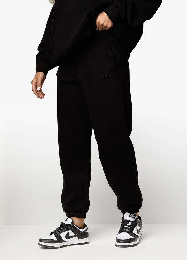 Gym King Luxe Jogger - Black