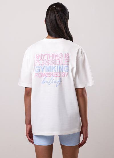 Gym King Kids Malibu Boyfriend Tee - Cream