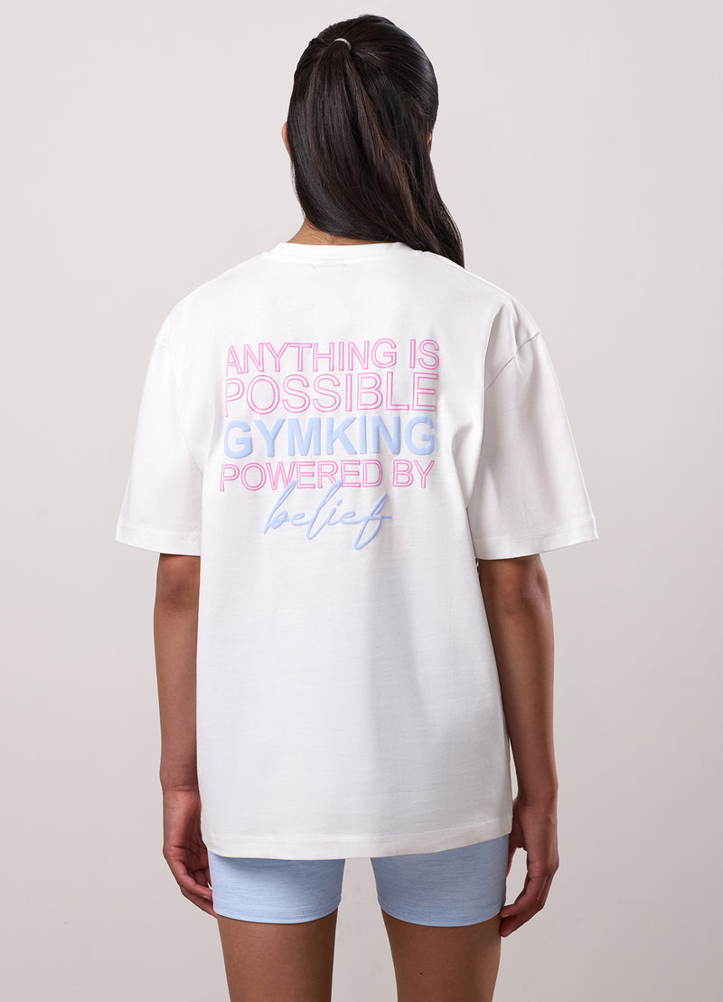 Gym King Kids Malibu Boyfriend Tee - Cream