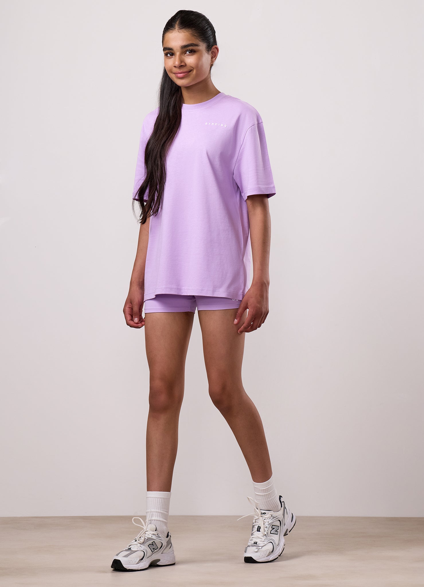 Gym King Kids Malibu Boyfriend Tee - Lilac Haze
