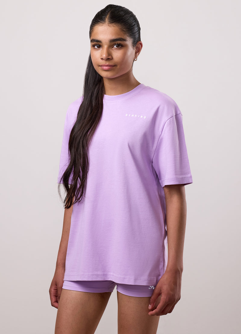 Gym King Kids Malibu Boyfriend Tee - Lilac Haze