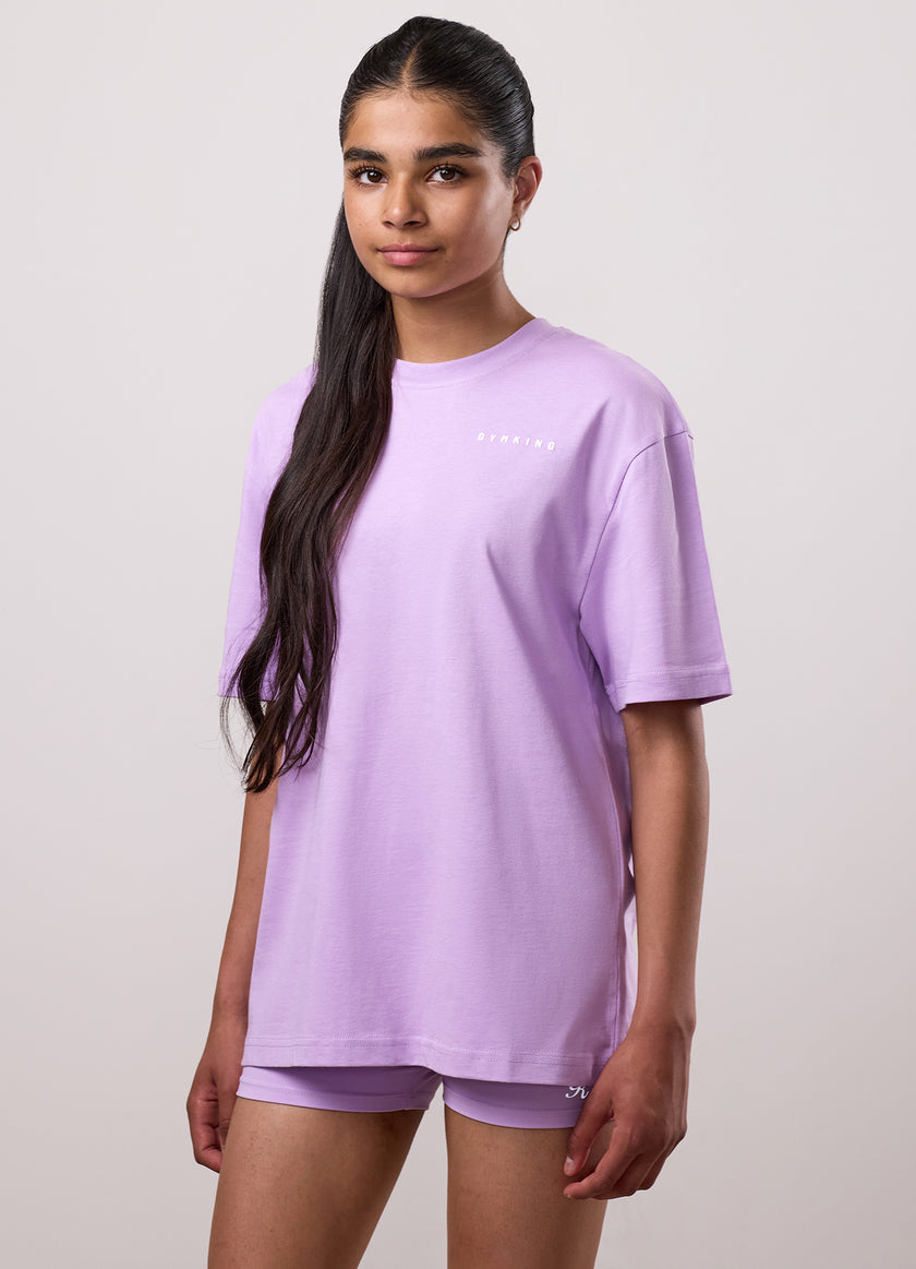 Gym King Kids Malibu Boyfriend Tee - Lilac Haze