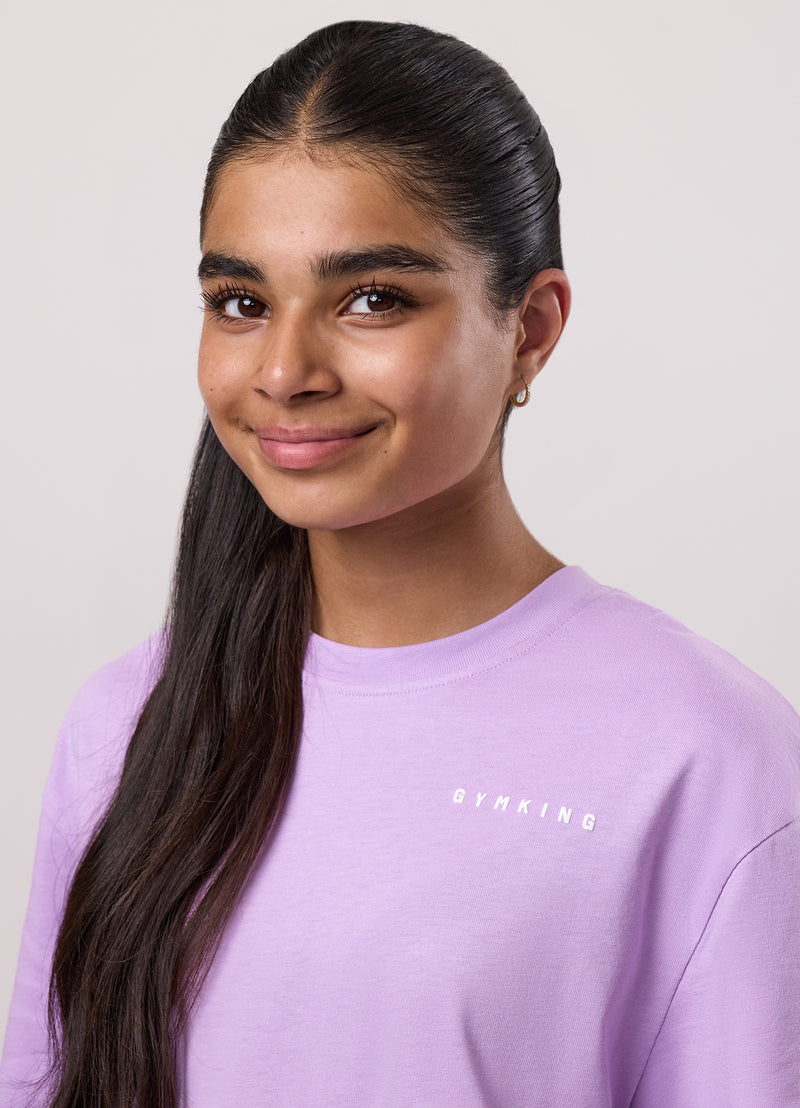 Gym King Kids Malibu Boyfriend Tee - Lilac Haze
