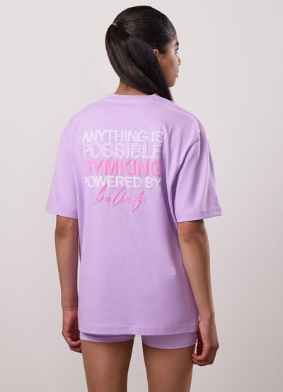 Gym King Kids Malibu Boyfriend Tee - Lilac Haze
