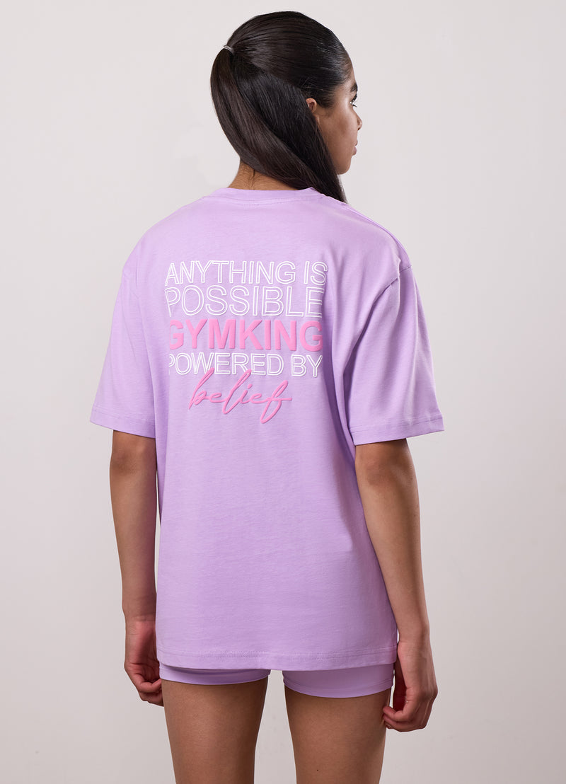 Gym King Kids Malibu Boyfriend Tee - Lilac Haze