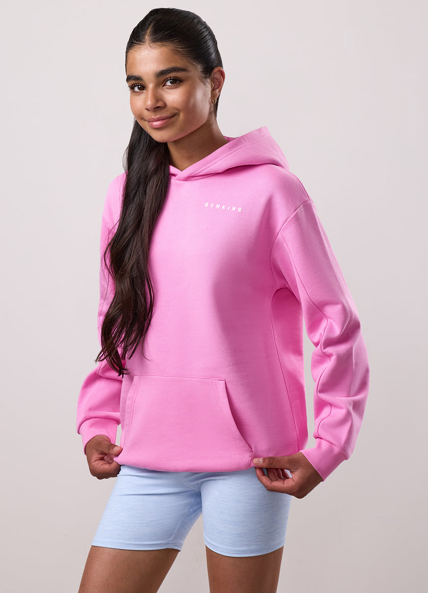 Gym King Kids Malibu Oversized Hood - Bubblegum Pink