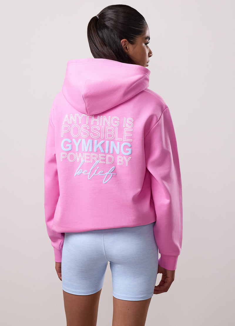 Gym King Kids Malibu Oversized Hood - Bubblegum Pink