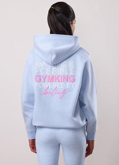 Gym King Kids Malibu Oversized Hood - Hydrangea Blue