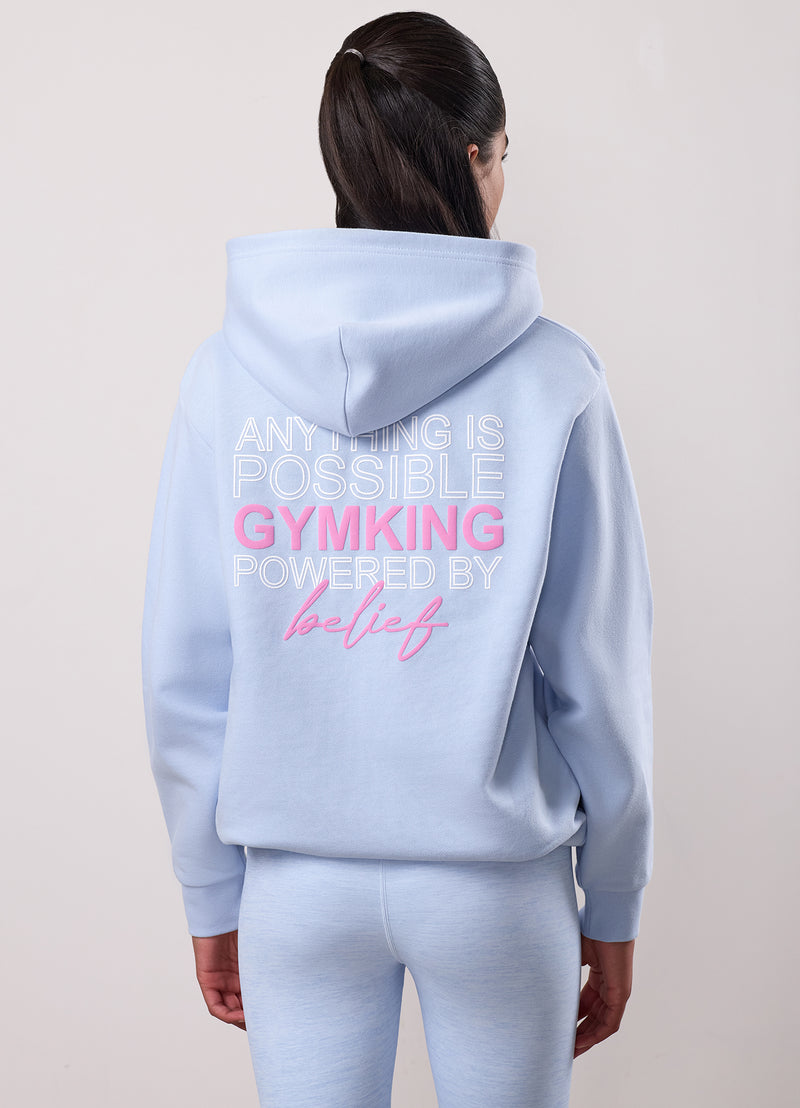Gym King Kids Malibu Oversized Hood - Hydrangea Blue