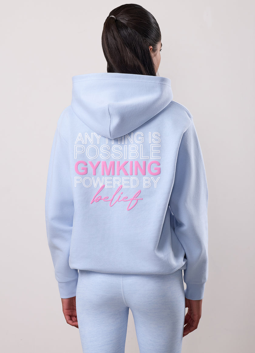Gym King Kids Malibu Oversized Hood - Hydrangea Blue