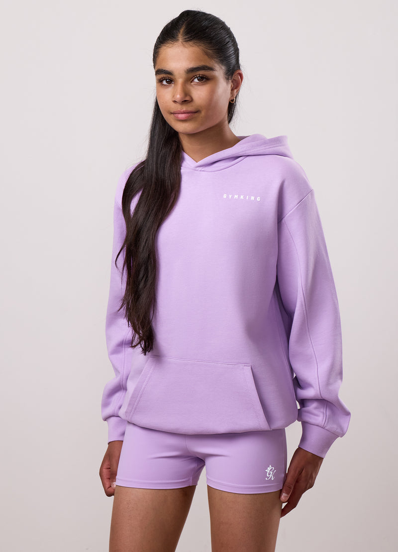 Gym King Kids Malibu Oversized Hood - Lilac Haze