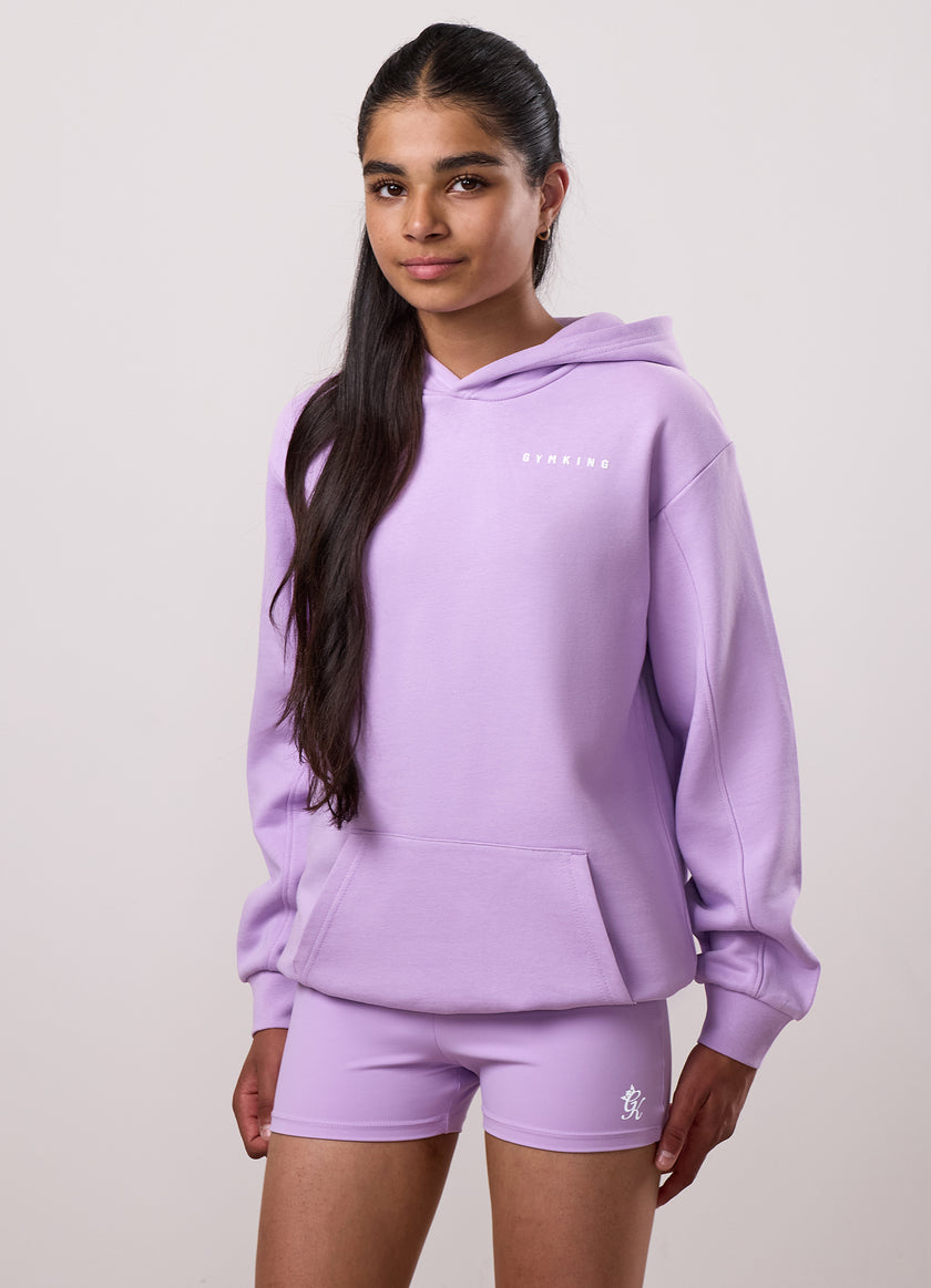 Gym King Kids Malibu Oversized Hood - Lilac Haze