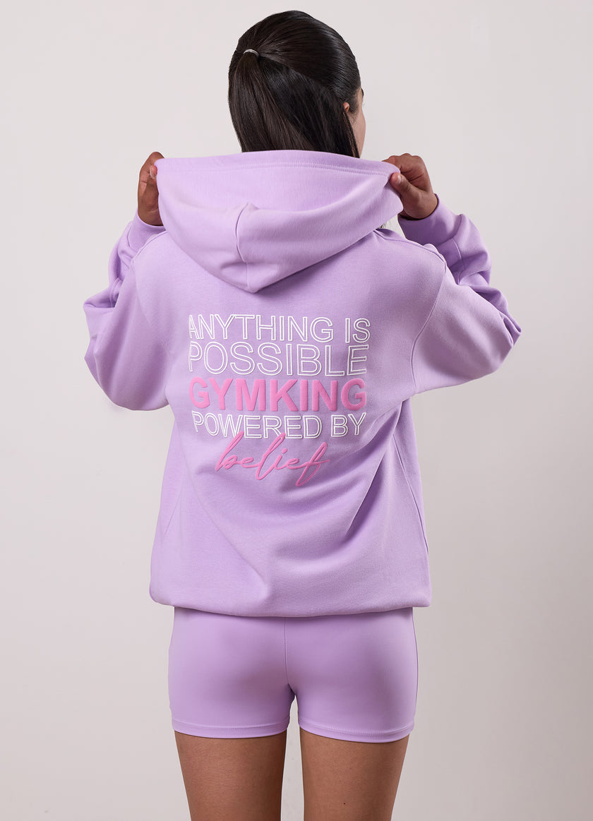 Gym King Kids Malibu Oversized Hood - Lilac Haze