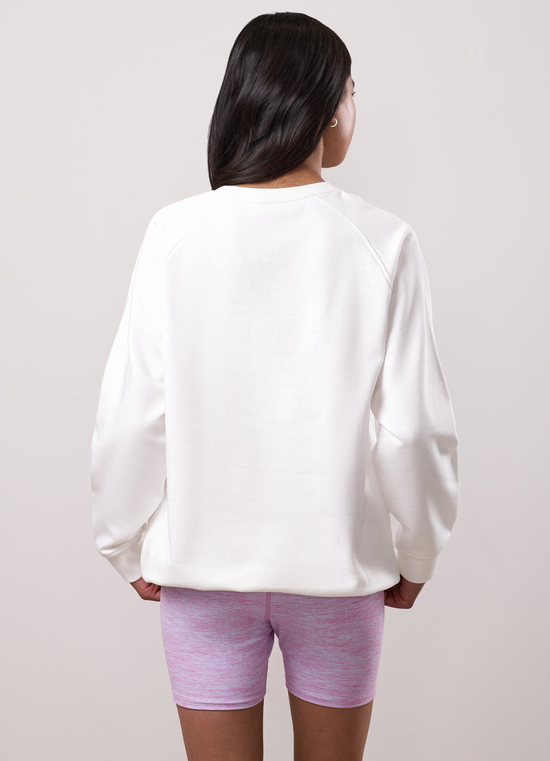 Gym King Kids Malibu Raglan Sleeve Crew - Cream