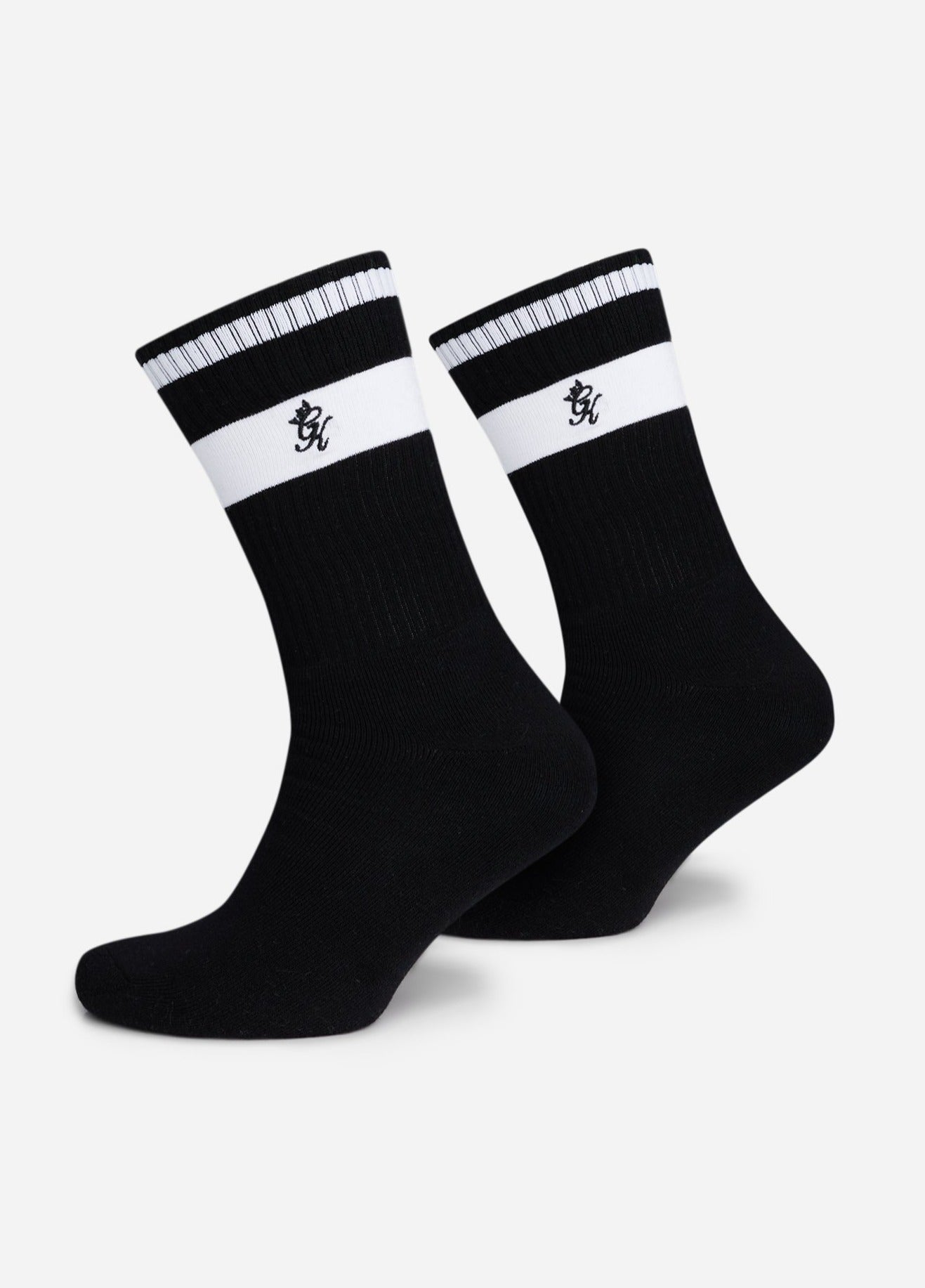 Gym King Kids Fundamental Sock (2pk) - Black