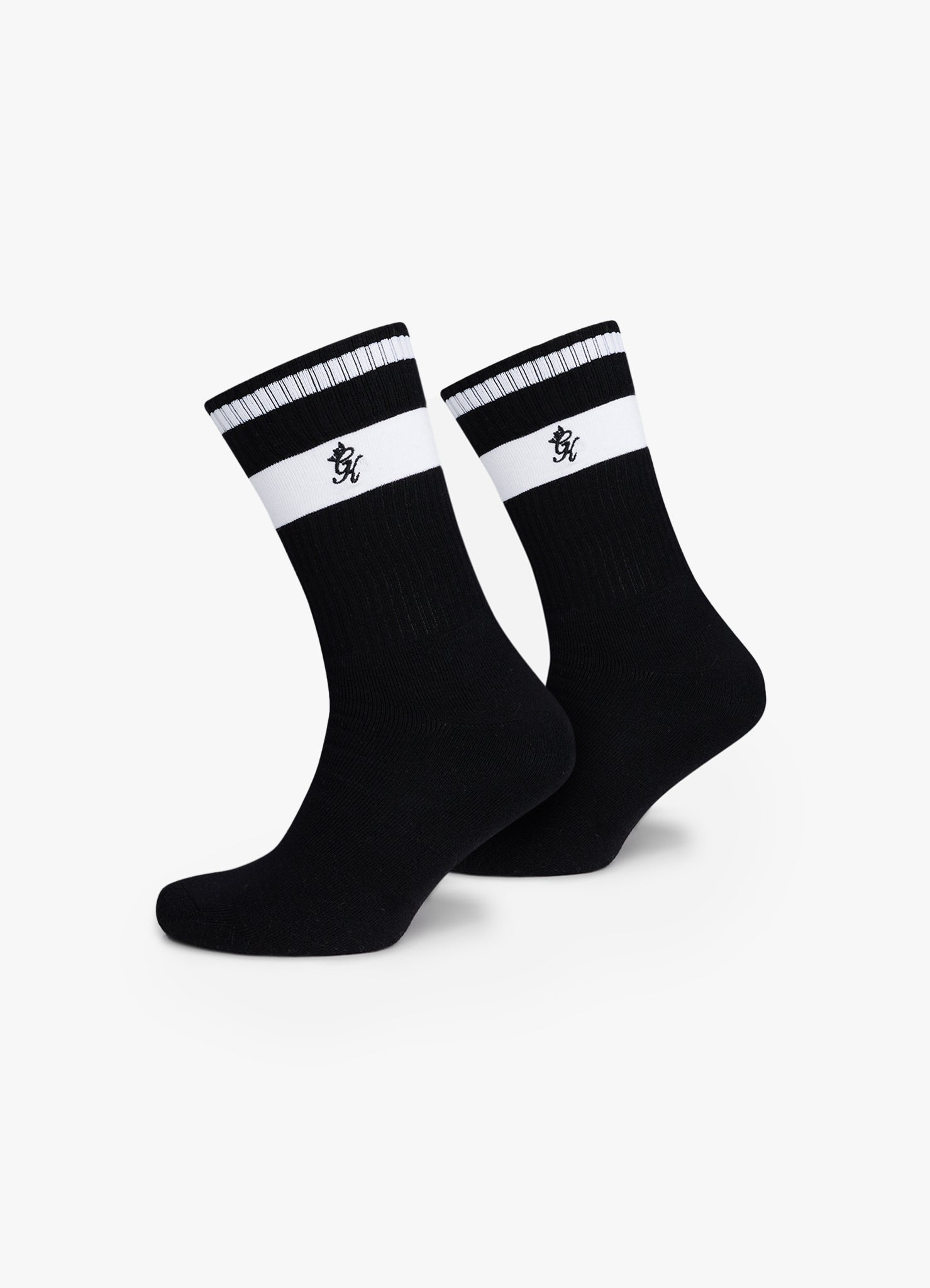 Gym King Fundamental Socks (2pk) - Black