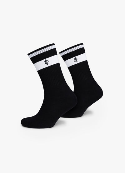Gym King Fundamental Sock (1pk) - Black