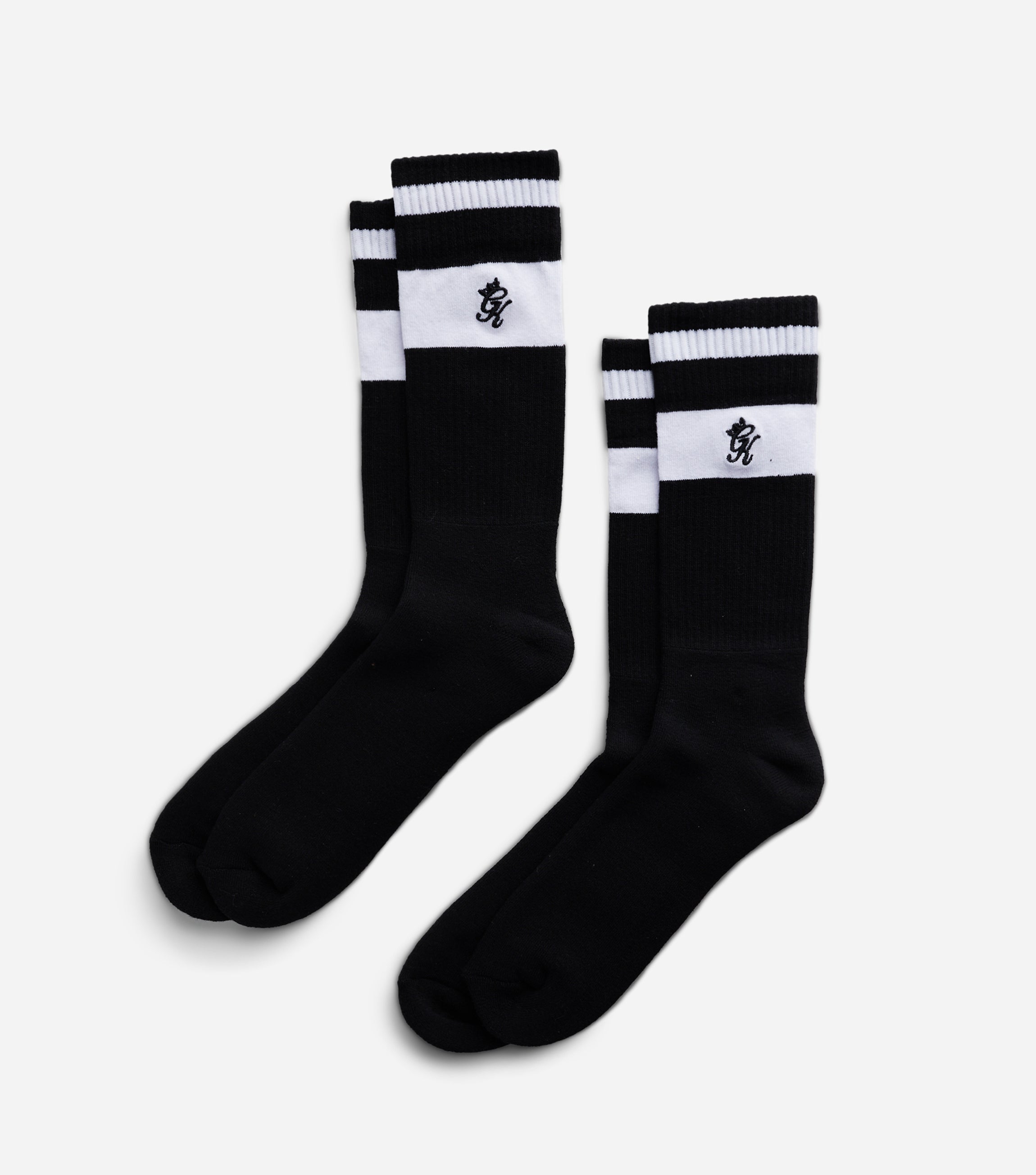 Gym King Fundamental Socks (2pk) - Black