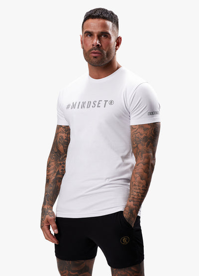 Gym King Mindset Jersey Tee - White