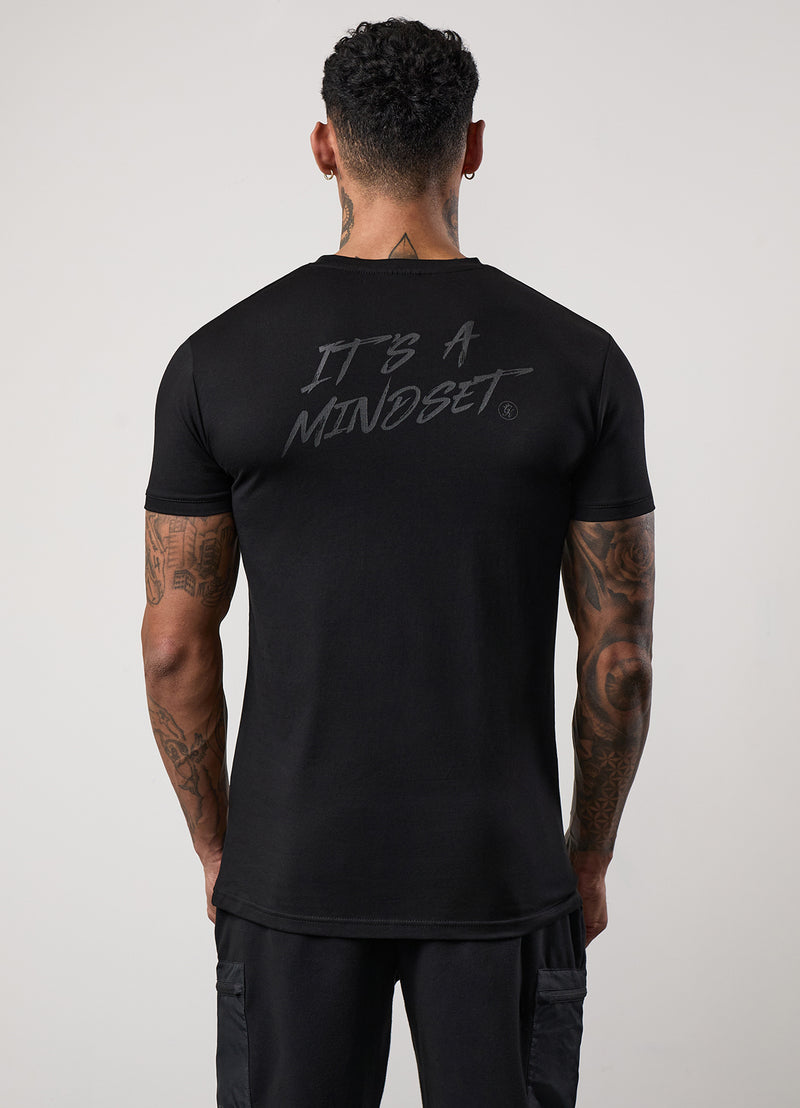 Gym King Mindset Graphic Tee - Black