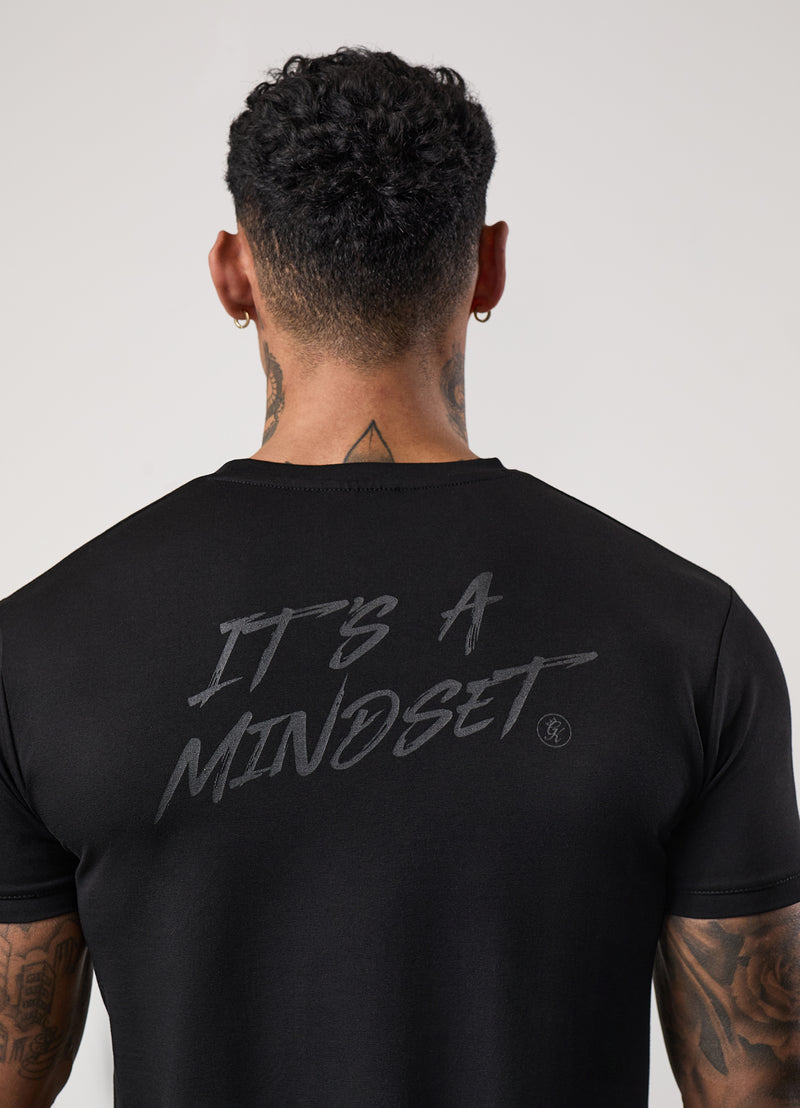 Gym King Mindset Graphic Tee - Black