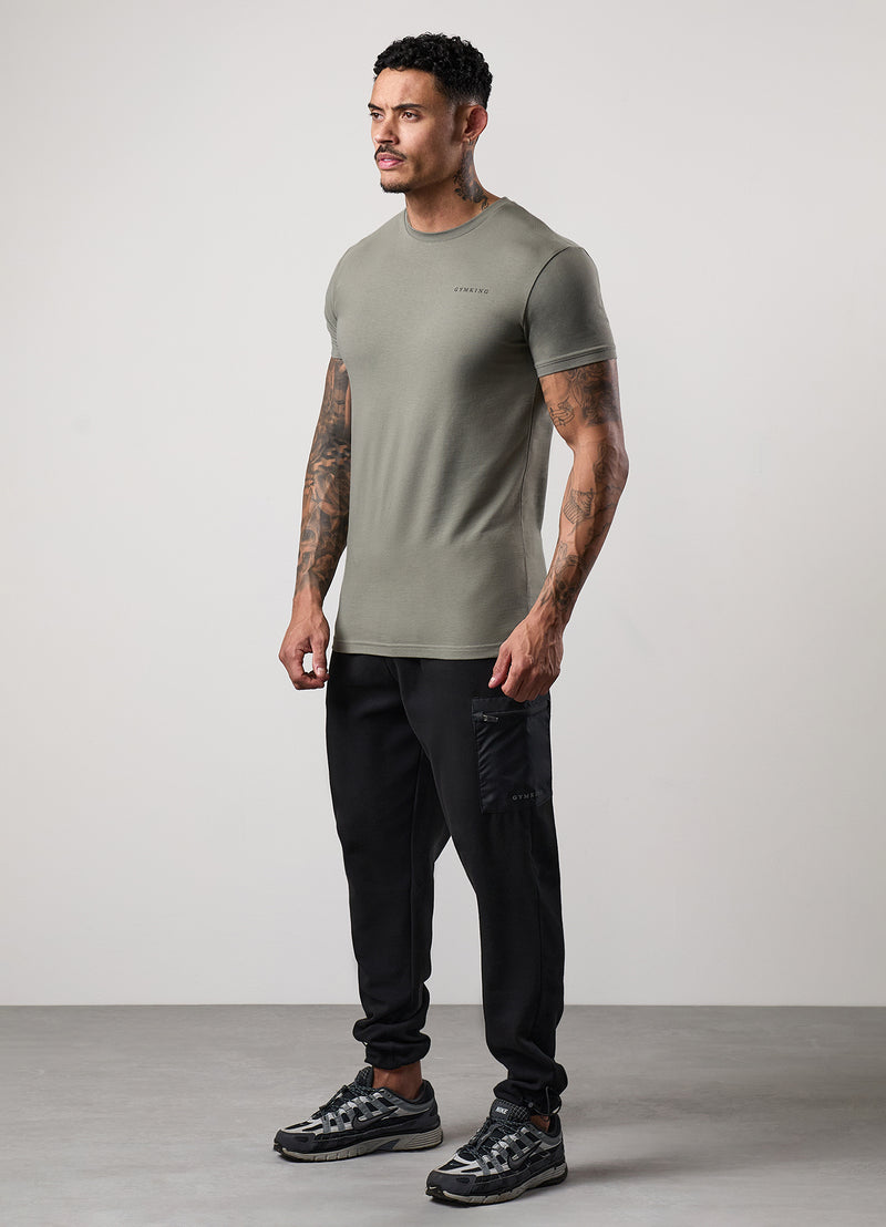 Gym King Mindset Graphic Tee - Khaki