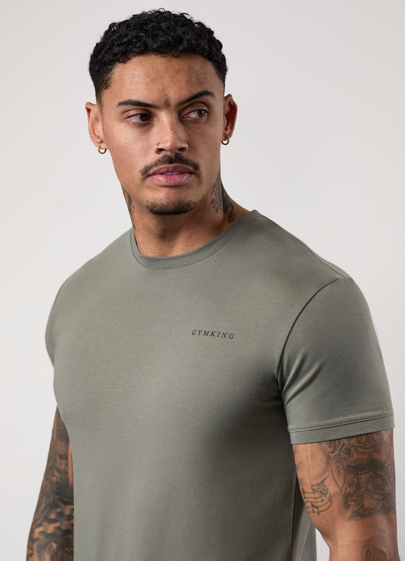 Gym King Mindset Graphic Tee - Khaki