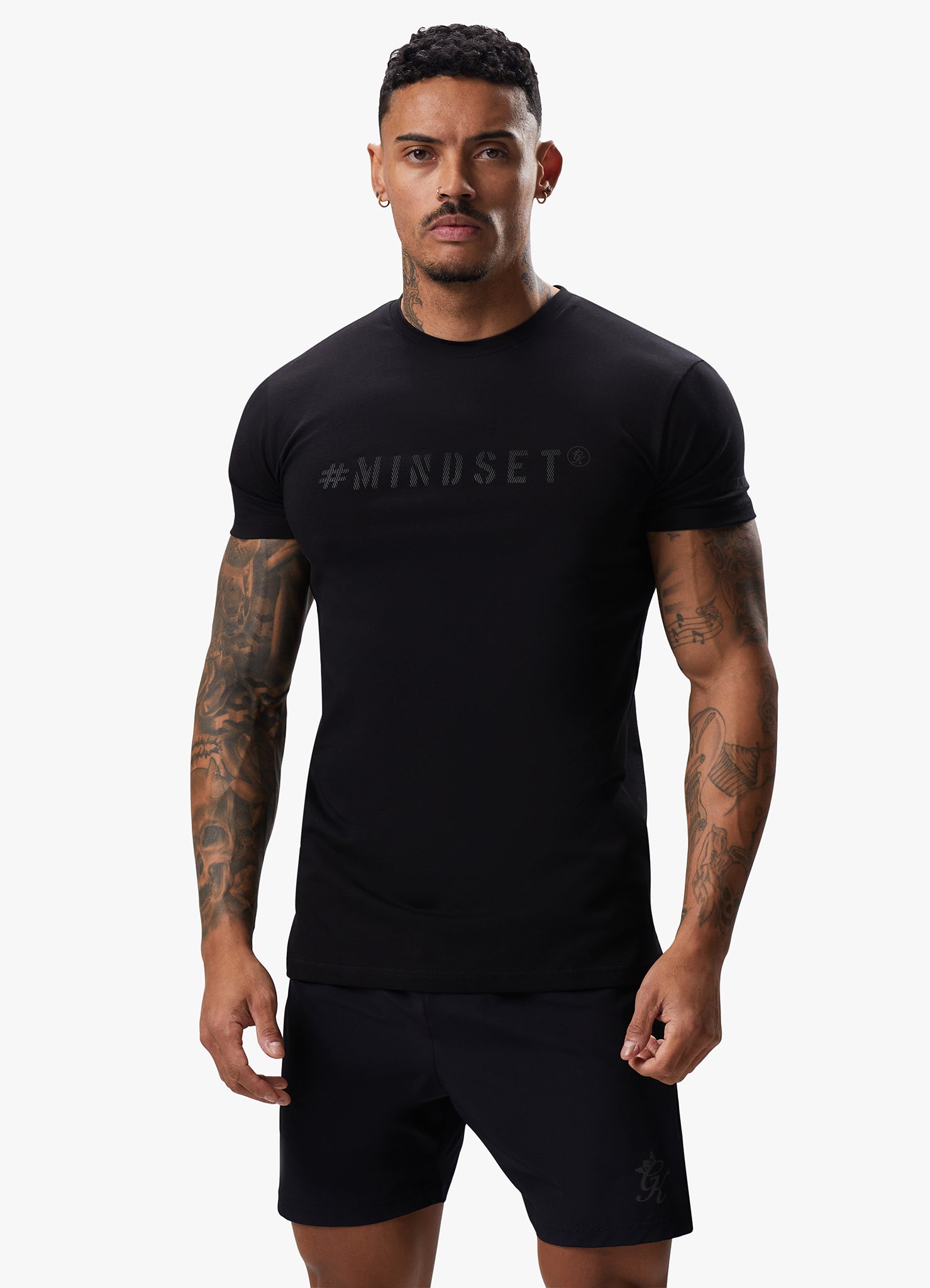 Gym King Mindset Jersey Tee - Black