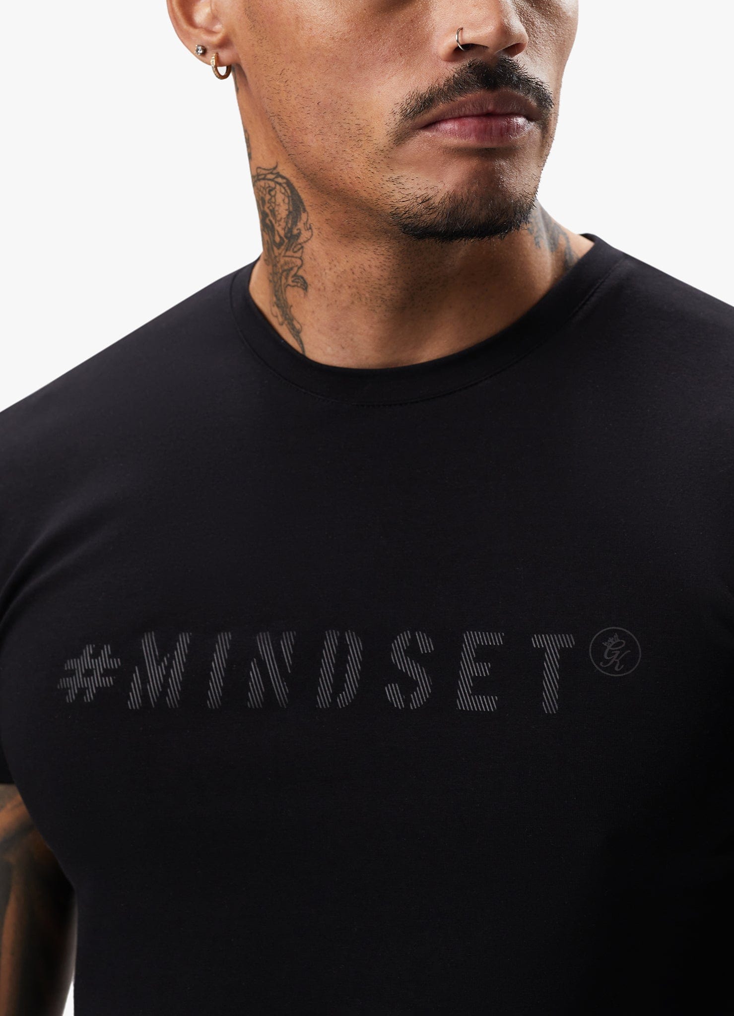 Gym King Mindset Jersey Tee - Black