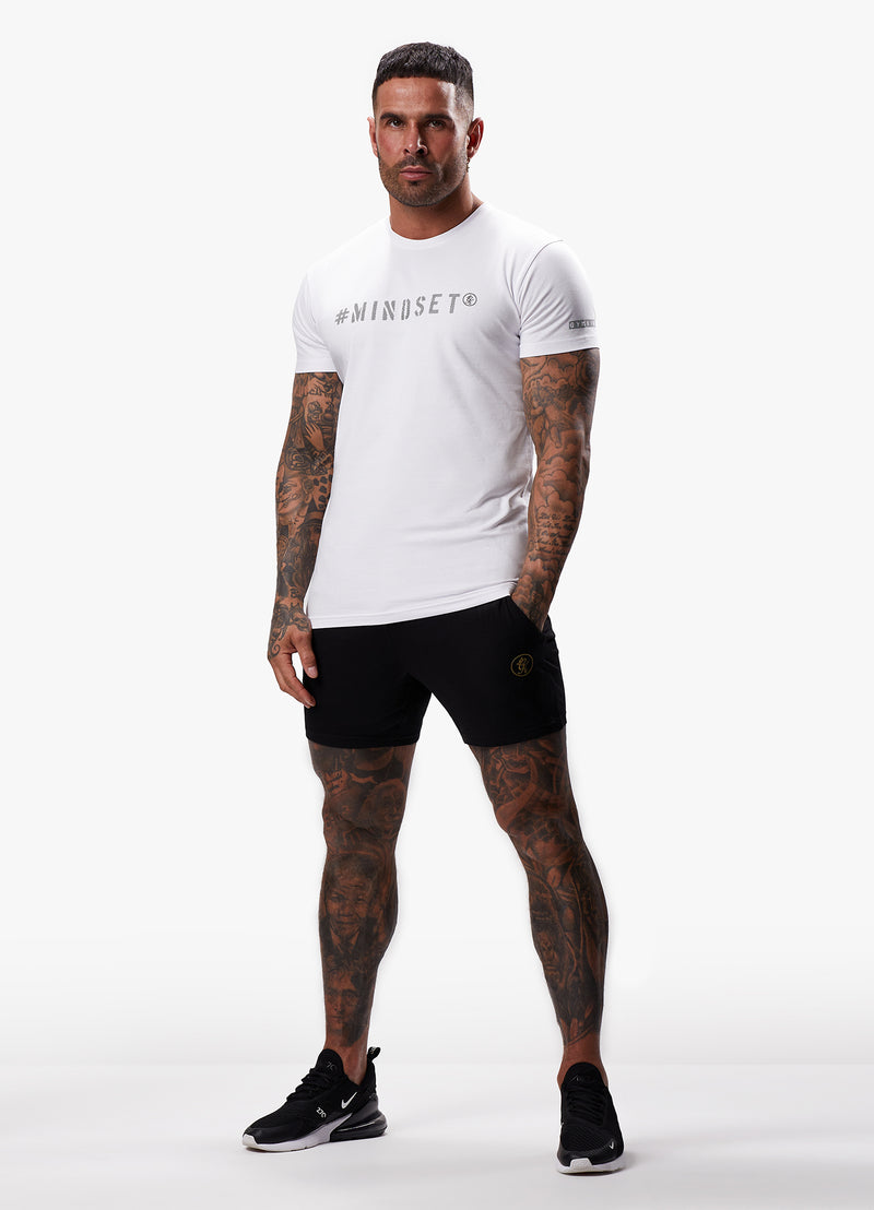 Gym King Mindset Jersey Tee - White