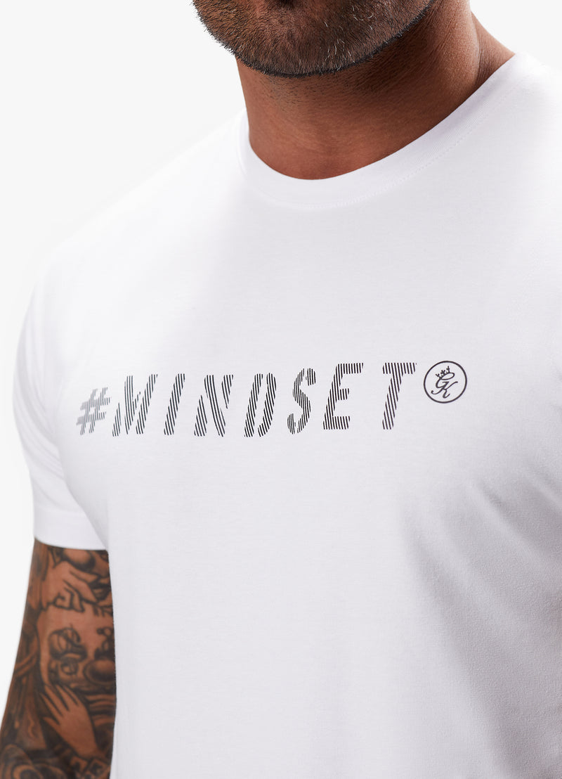 Gym King Mindset Jersey Tee - White