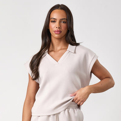 Gym King Modal Collar Tank - Clay