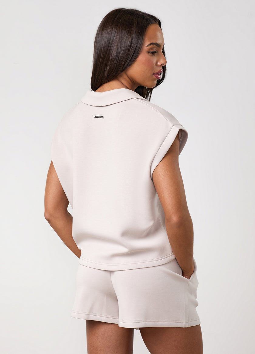 Gym King Modal Collar Tank - Clay