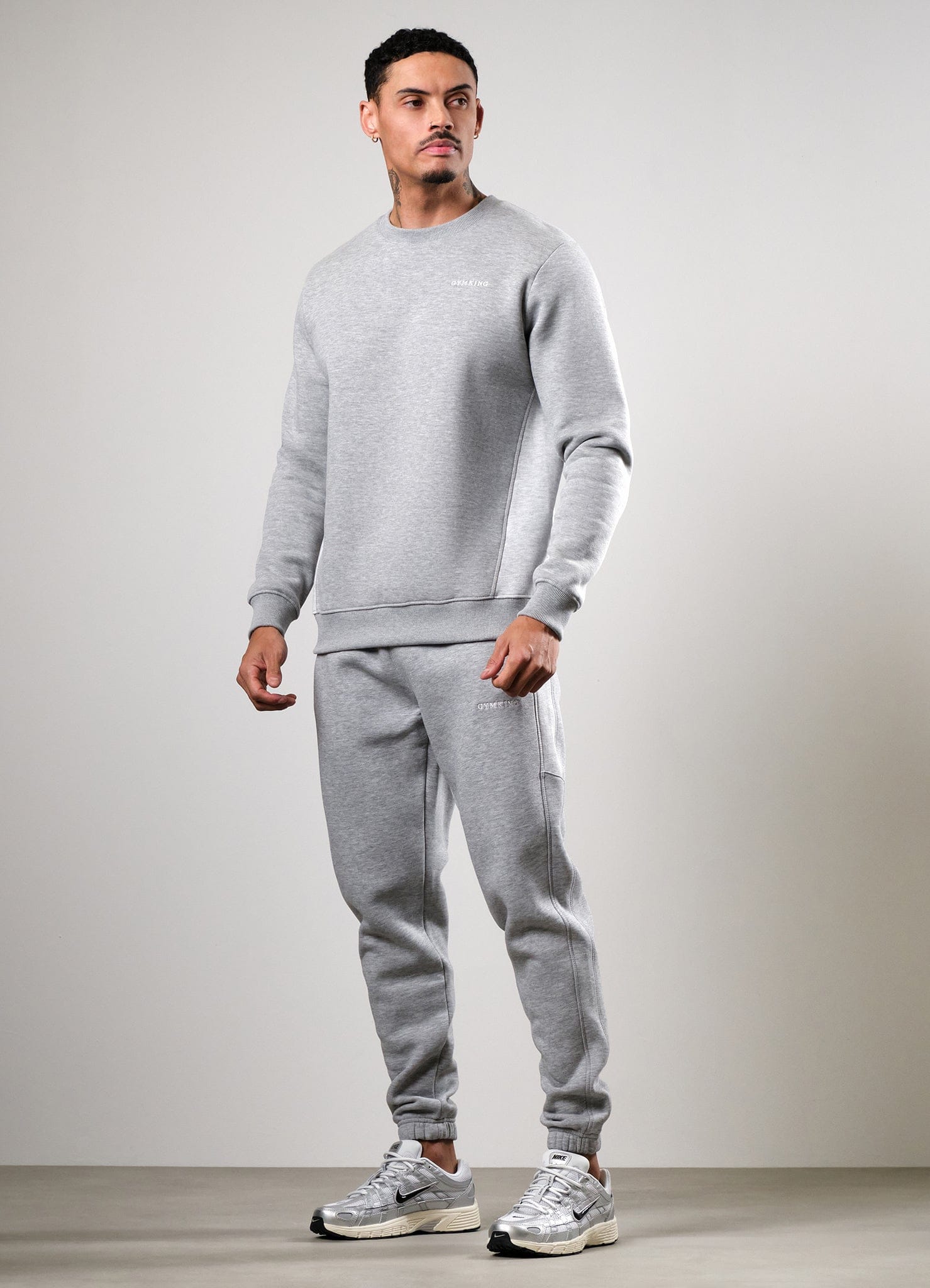 Gym King Momentum Crew - Grey Marl