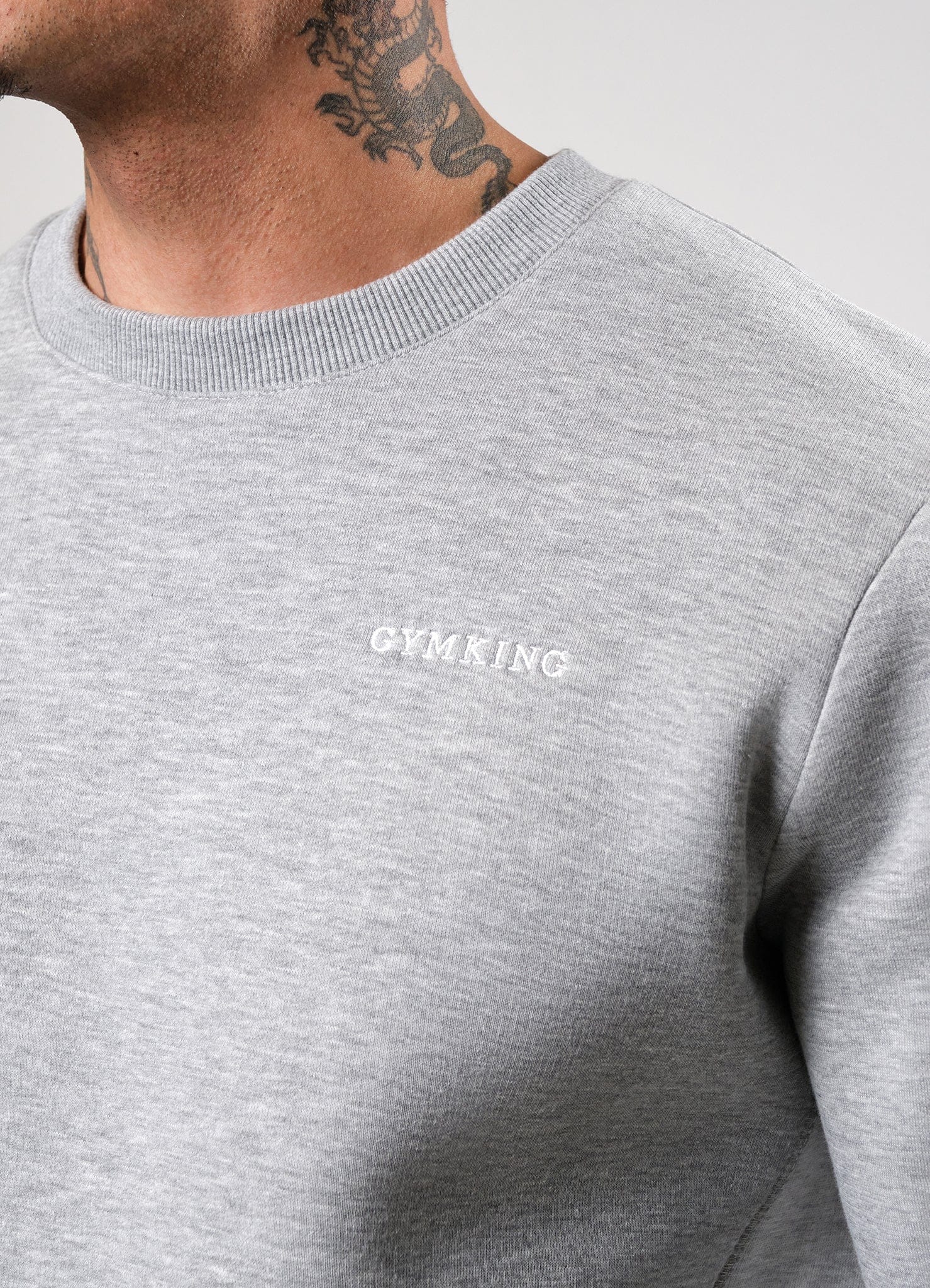 Gym King Momentum Crew - Grey Marl