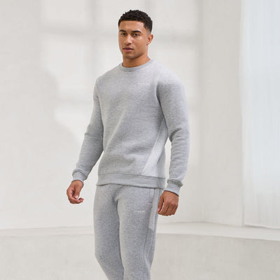 Gym King Momentum Tracksuit - Grey Marl