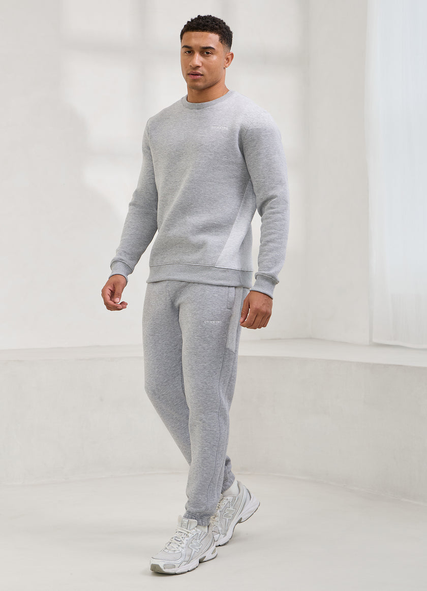 Gym King Momentum Tracksuit - Grey Marl