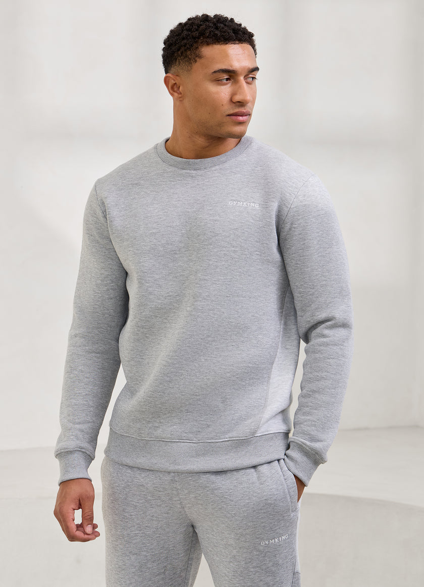 Gym King Momentum Crew - Grey Marl