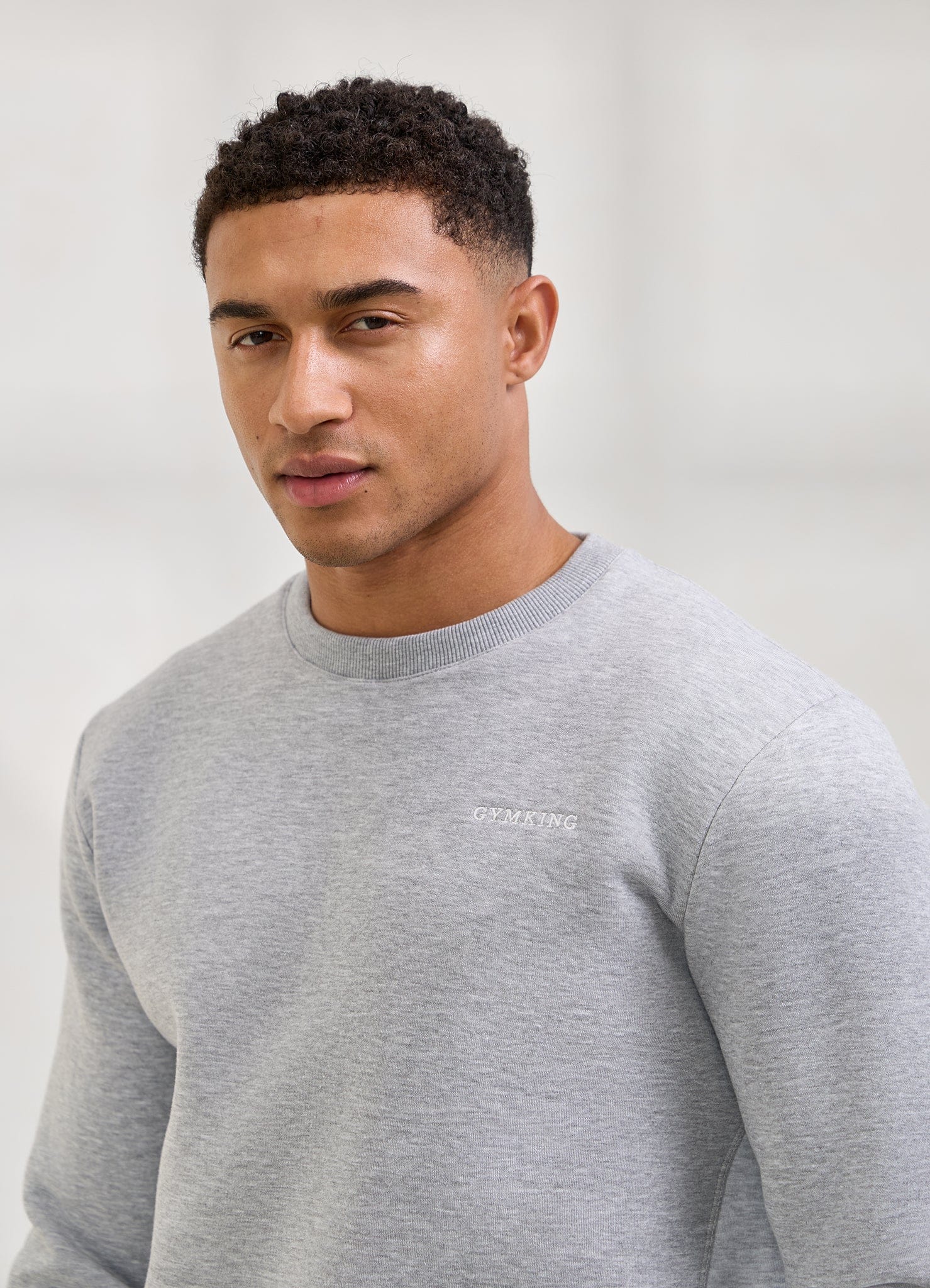 Gym King Momentum Crew - Grey Marl