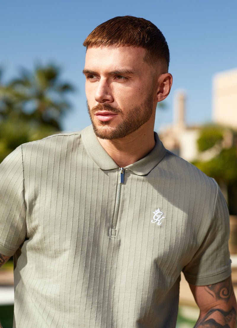 Gym King Riviera Signature Polo - Khaki