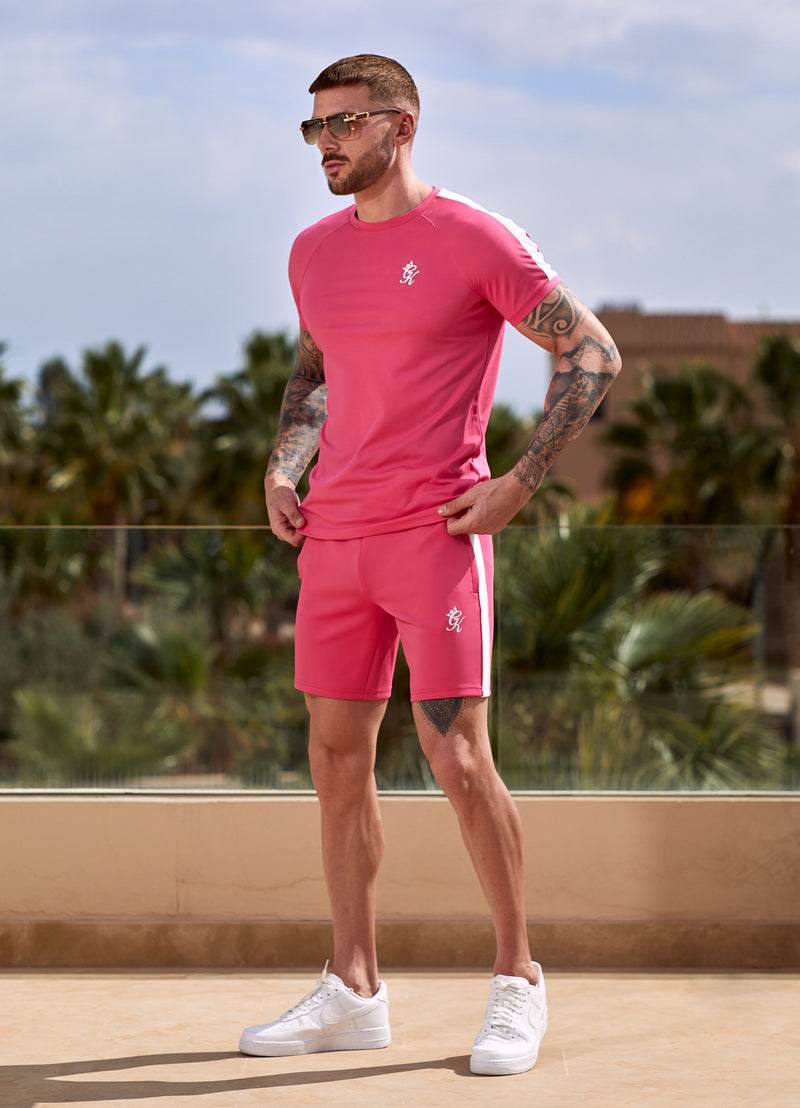 Gym King Core Plus Poly Tee - Fuchsia