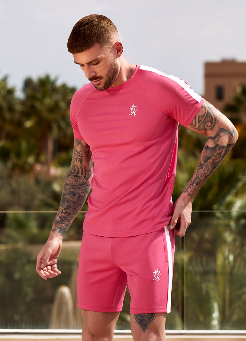 Gym King Core Plus Poly Tee - Fuchsia