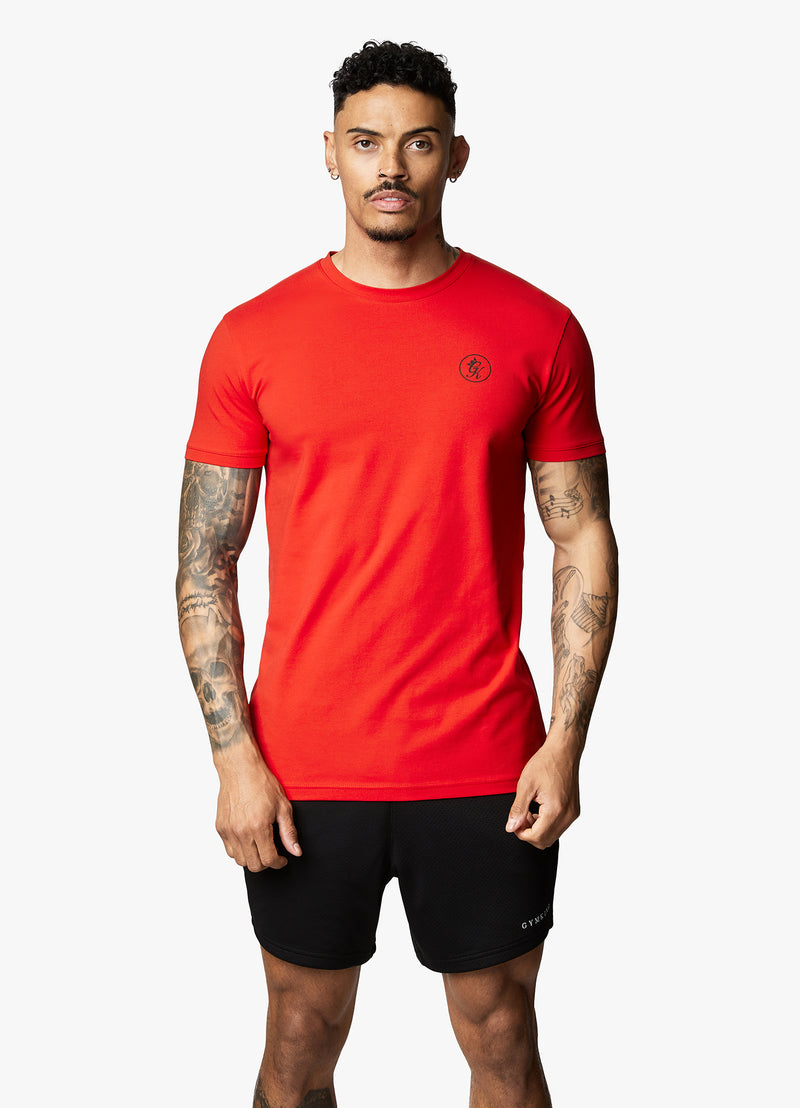 Gym King Nothing Beats Belief Tee - Chilli Red