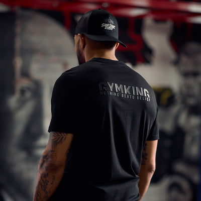 Gym King Nothing Beats Belief 2.0 Jersey Tee - Black