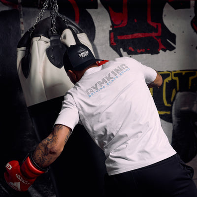 Gym King Nothing Beats Belief 2.0 Jersey Tee - White