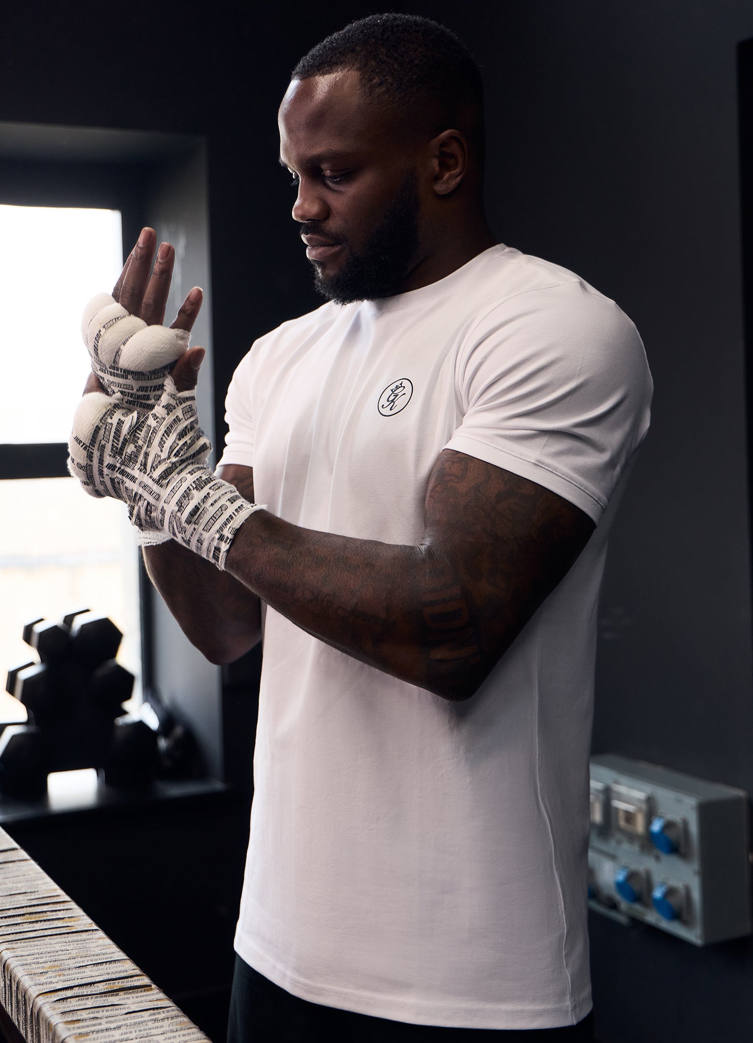 Gym King Nothing Beats Belief Tee - White