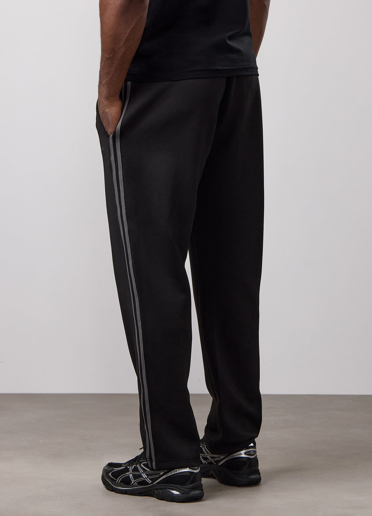 Gym King  Obsidian Poly Tracksuit Bottoms - Black